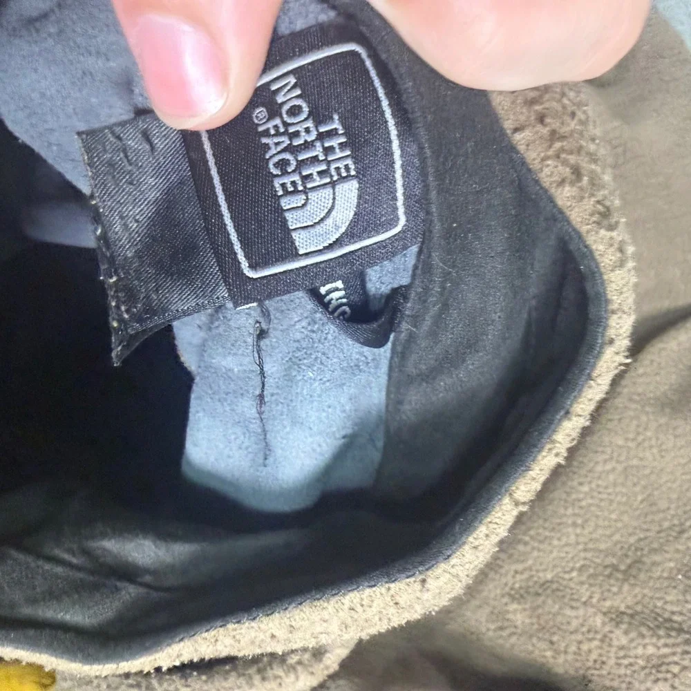 The North Face Windstopper Fleece Jacket Brown Black Full Zip Mens Large